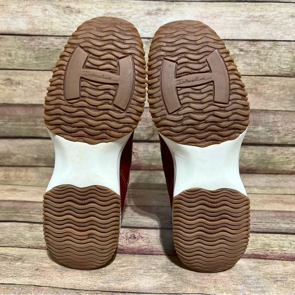 Hogan Red Leather Trainers - Picture 5 of 8